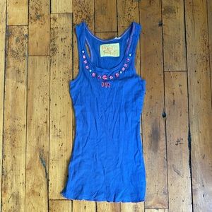 Free People bedazzled tank top